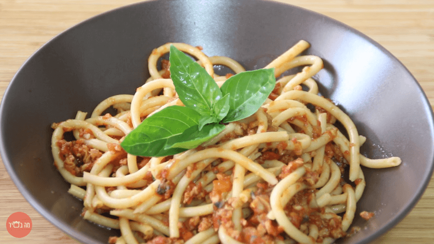 ספגטי בולונז צמחוני