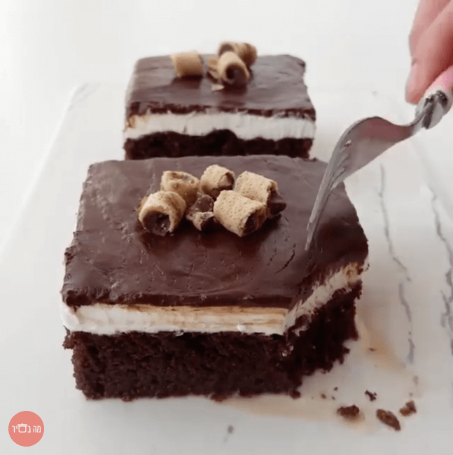 עוגת שוקולד שכבות רכה 